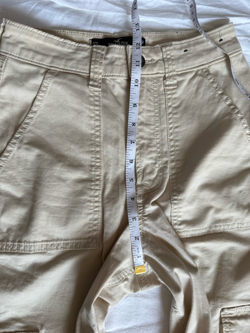 Hollister Khaki Tan Low Rise Baggy Cargo Pants Size 24 - Picture 8 of 10